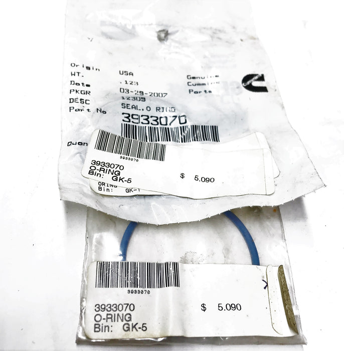 Cummins OEM O-Ring Seal 3933070 [Lot of 2] NOS