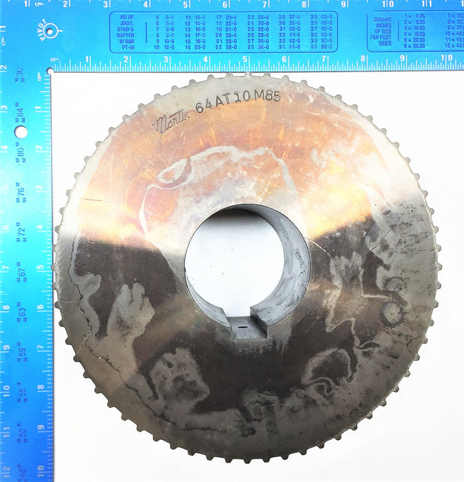 MARTIN High Torque Belt Drive Sprocket 64AT10M85 NOS