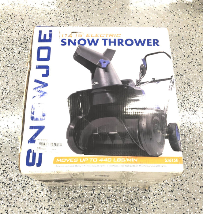SnowJoe 11A 15 Inch Electric Snow Thrower SJ615E LOCAL PICKUP ONLY USED