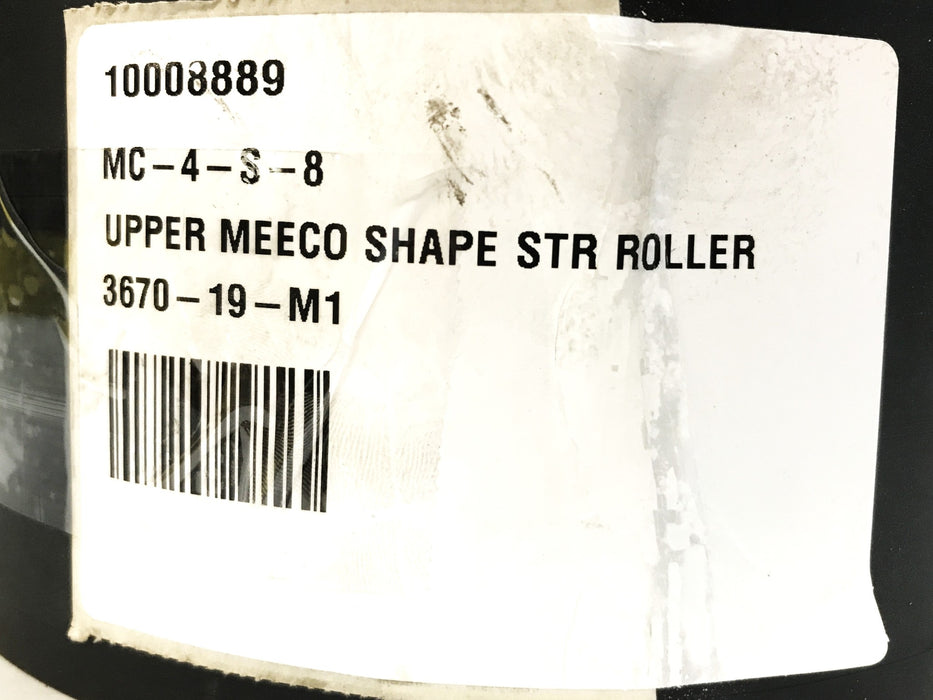 Meeco 8 inch x 4 inch Rubber Conveyor Belt Roller 3670-19-M1 NOS