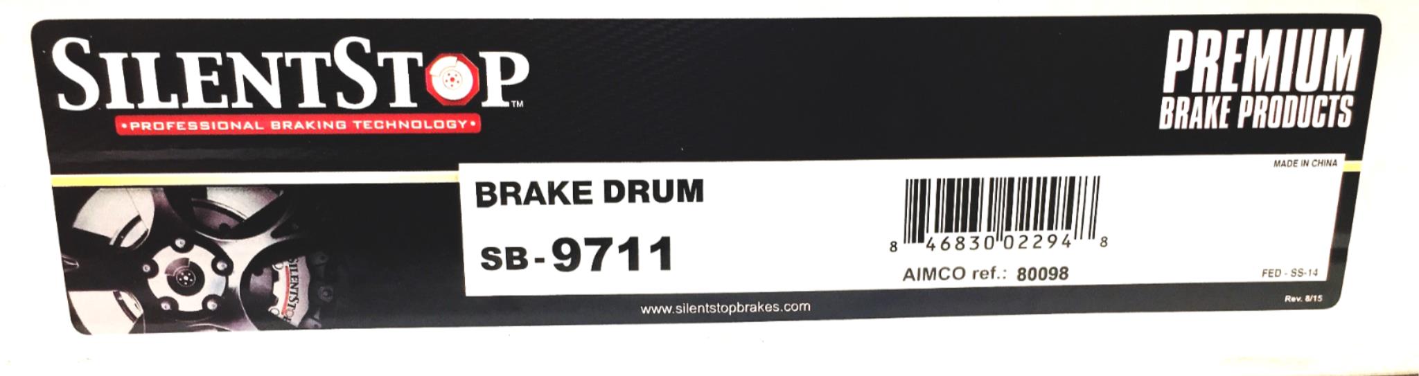 SilentStop Brake Rotor SB-9711 NOS