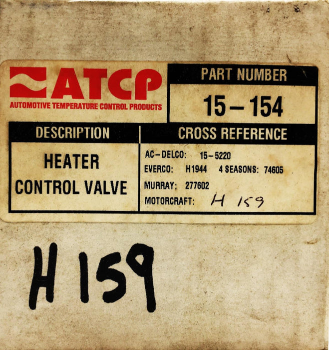 ATCP Heater Control Valve 15-154 NOS