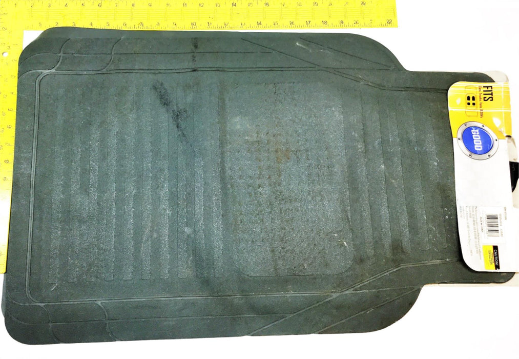 Kraco 4 Piece Gray Rubber Floor Mat WM6404 NOS