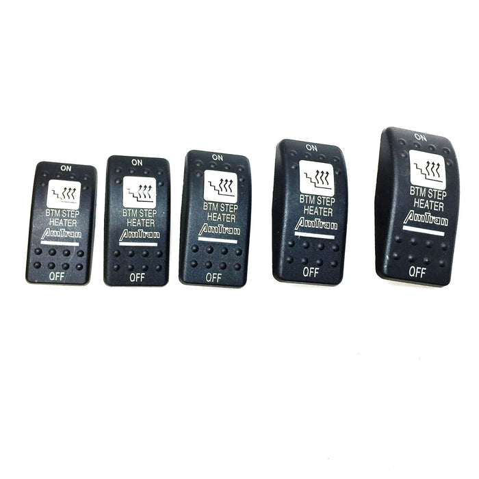 AmTran BTM Step Heater Rocker Switch [Lot of 5] NOS