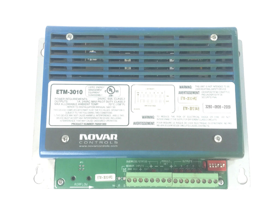 Novar Controls ETM-3010 Thermostat Controller (HRO/V4.8) 732031000 USED