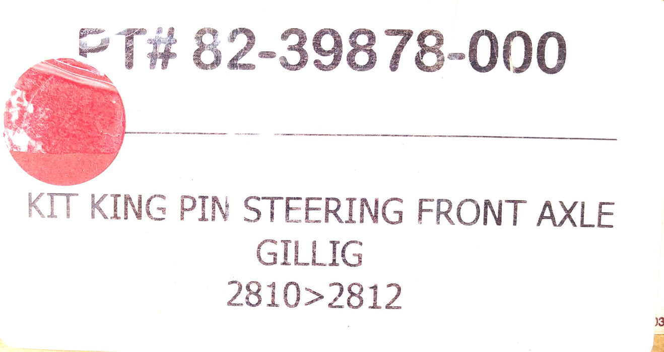 Meritor King Pin  Front Axle Steering Kit For Gillig 82-39878-000 (82-39878) NOS