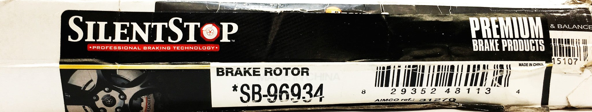 SilentStop Brake Rotor SB-96934 NOS