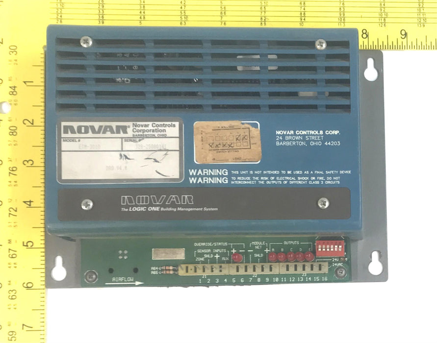 Novar Controls ETM-3010 Thermostat Controller (ETM3010DRO/V4.8) 732031000 USED
