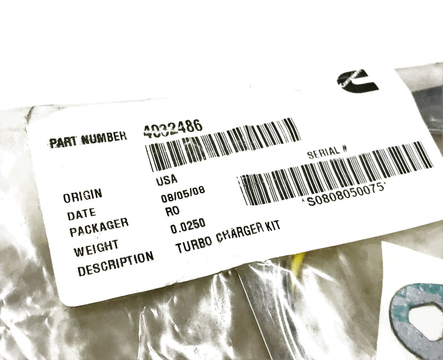 Cummins OEM Turbocharger Gasket Kit 4082486 NOS