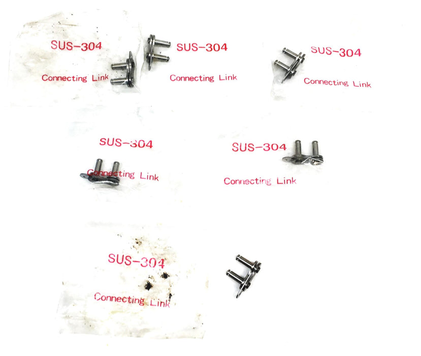 HKK Chain SUS-304 Connecting Link HKK08B (08B) [Lot of 6] NOS