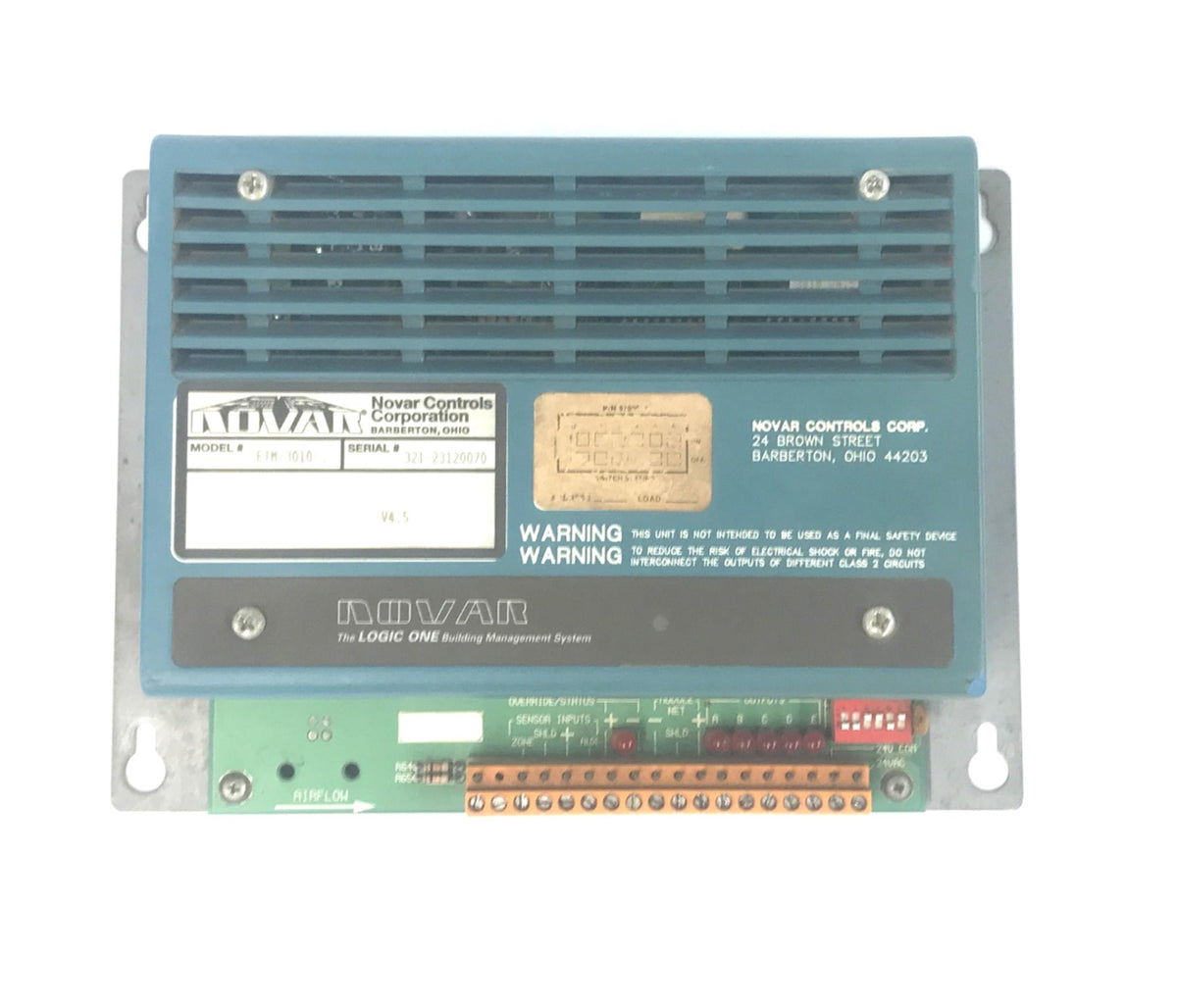 Novar Controls ETM-3010 Thermostat Controller (3010M CRD/V4.5) 7320310 ...