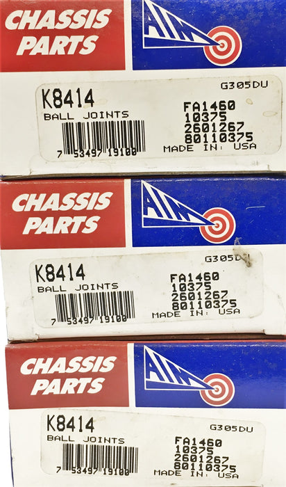 Chassis Parts Suspension Ball Joint [Lot of 3] K8414 NOS