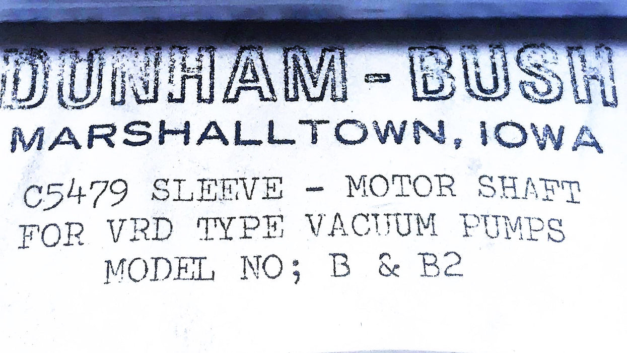 Dunham Bush 5-3/8" x 1-1/4" Motor Shaft Sleeve C5479 NOS