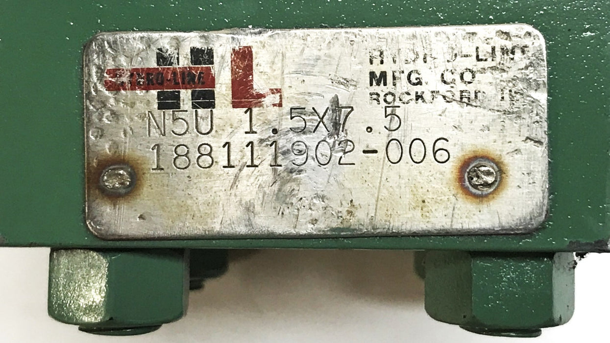 Eaton Hydraulic Cylinder N5U-1.5x7.5-188111902-006 REMANUFACTURED
