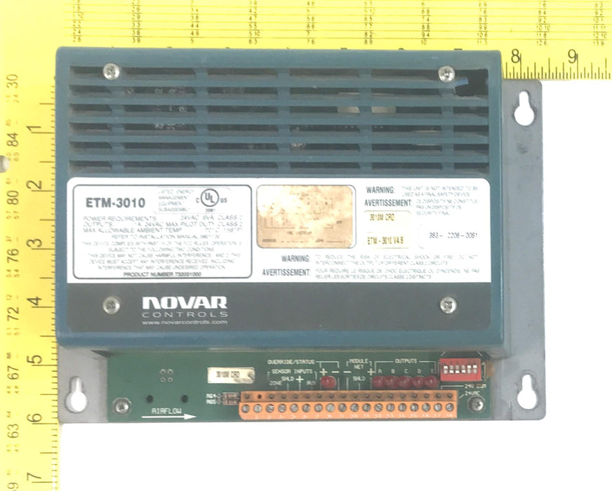 Novar Controls ETM-3010 Thermostat Controller (3010M CRD/V4.8) 732031000 USED