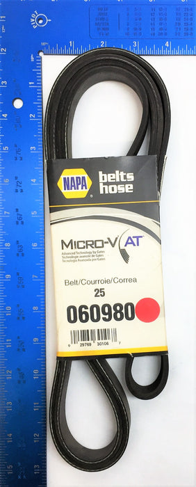 NAPA Micro-V AT Belt 060980 (25060980) NOS
