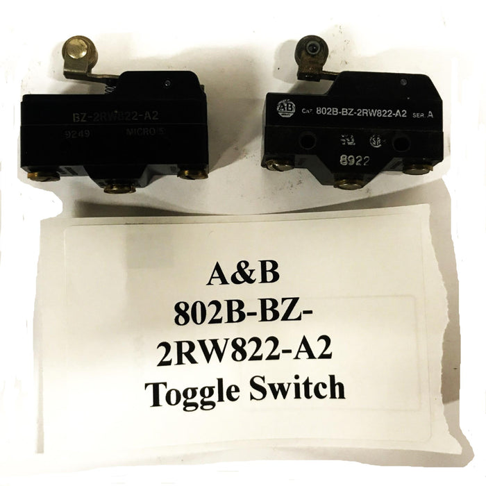 A&B Forklift Toggle Switch 802B-BZ-2RW822-A2 [Lot of 2] NOS