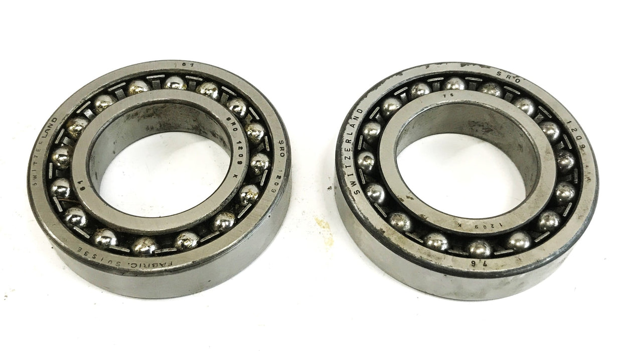 SRO Self-Aligning Ball Bearing 1209K [Lot of 2] NOS