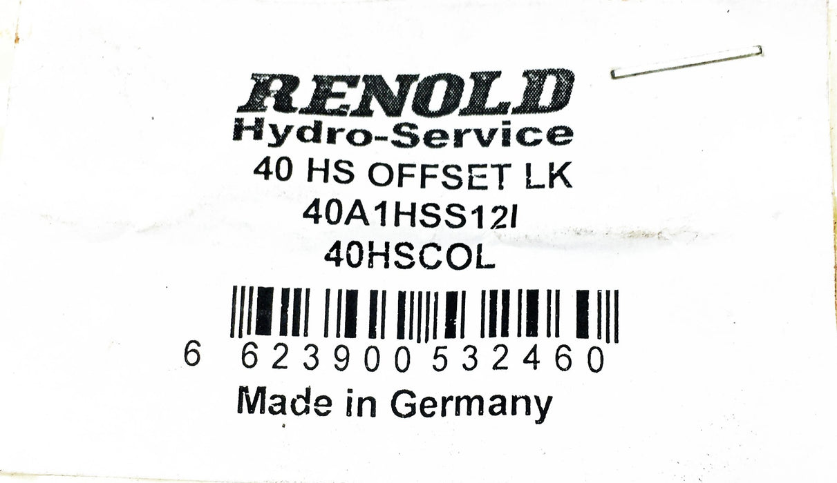 Renold Syno 40 HS Offset Link 40A1HSS12I (40KSCOL) NOS