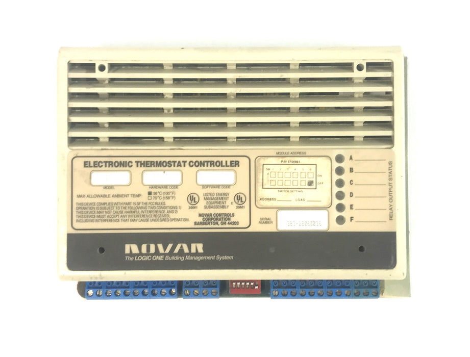 Novar Controls Electronic Thermostat Controller (BRC/UV V3.7) 738003000 USED