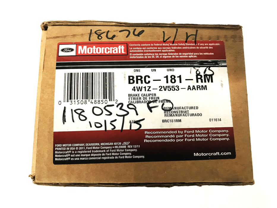 Motorcraft Brake Caliper BRC-181-RM REMANUFACURED