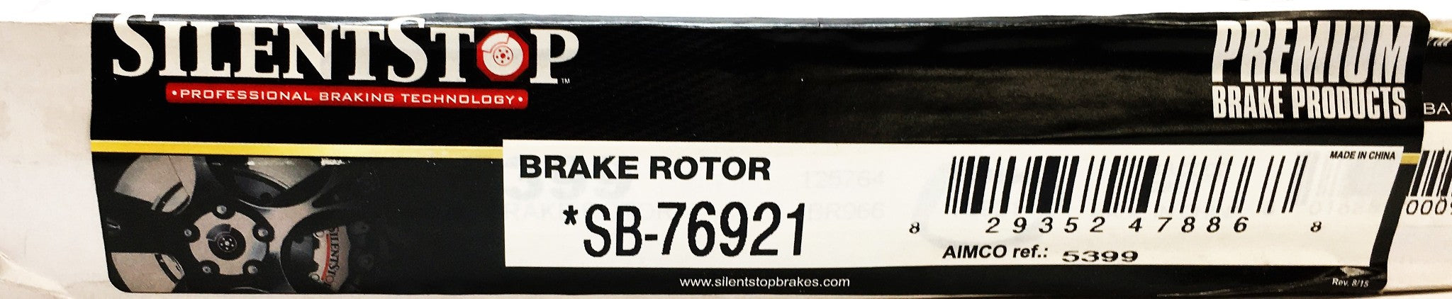 SilentStop Brake Rotor SB-76921 NOS