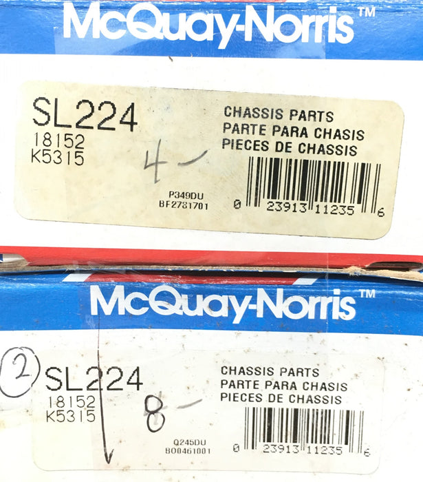 McQuay-Norris Suspension Stabilizer Sway Bar Link [Lot of 2] SL224 NOS