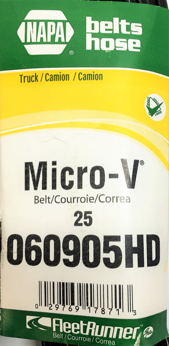 NAPA FleetRunner Micro-V Belt 060905HD (25060905HD) NOS