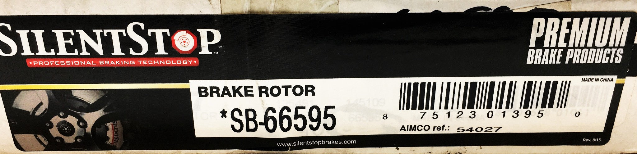 SilentStop Brake Rotor SB-66595 NOS