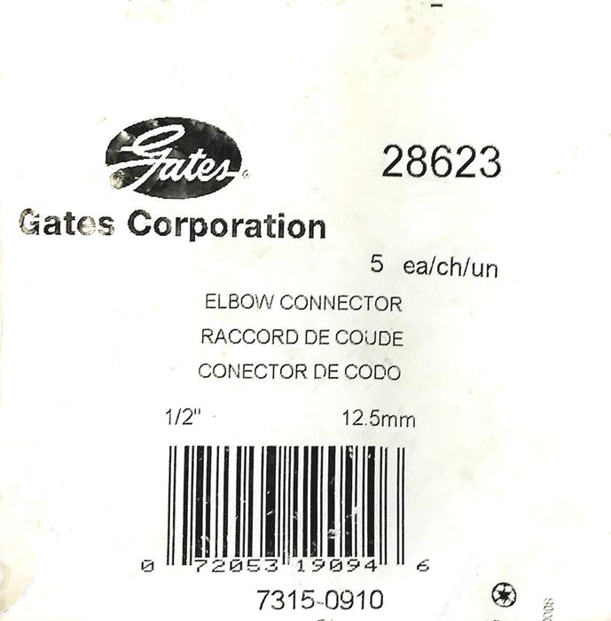Gates Hose Connector 28623 [Lot of 3] NOS