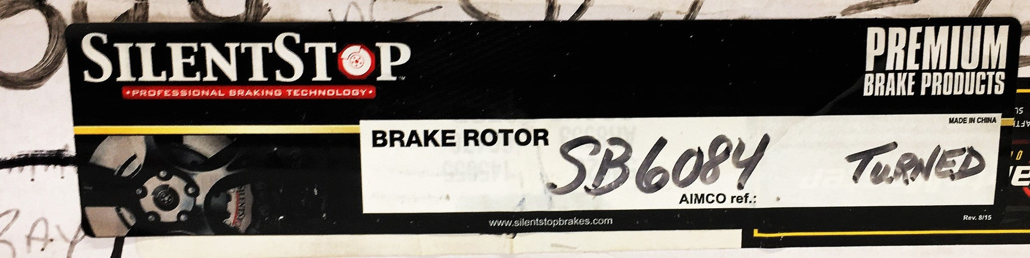 SilentStop Brake Rotor SB-6084 NOS