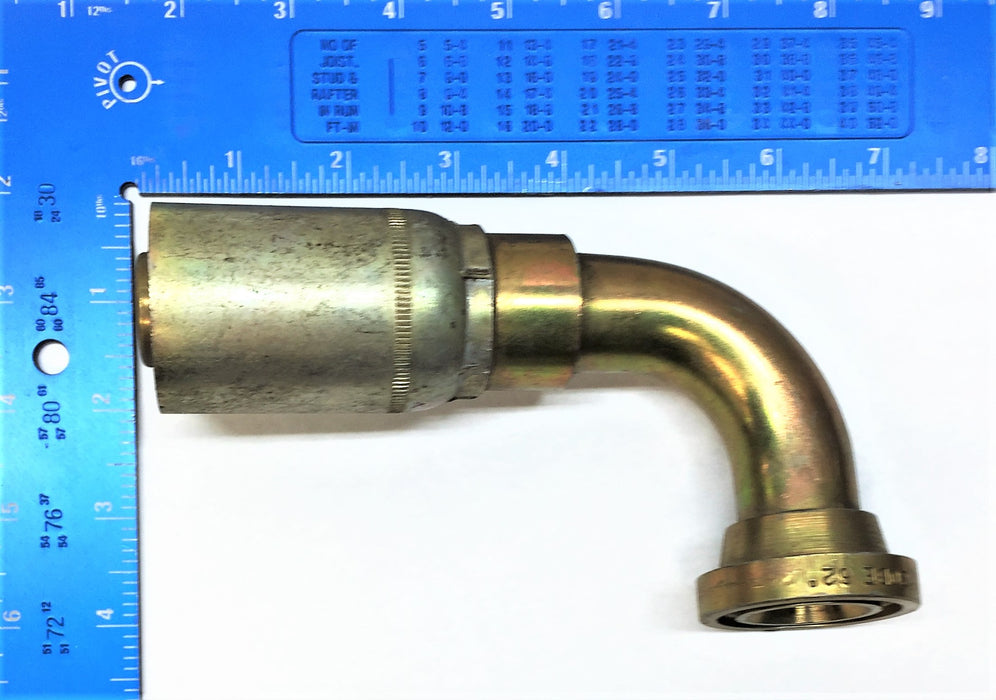 EATON WEATHERHEAD Coll-O-Crimp Split Flange 90 Degree Pipe Elbow 47016E-D76 NOS