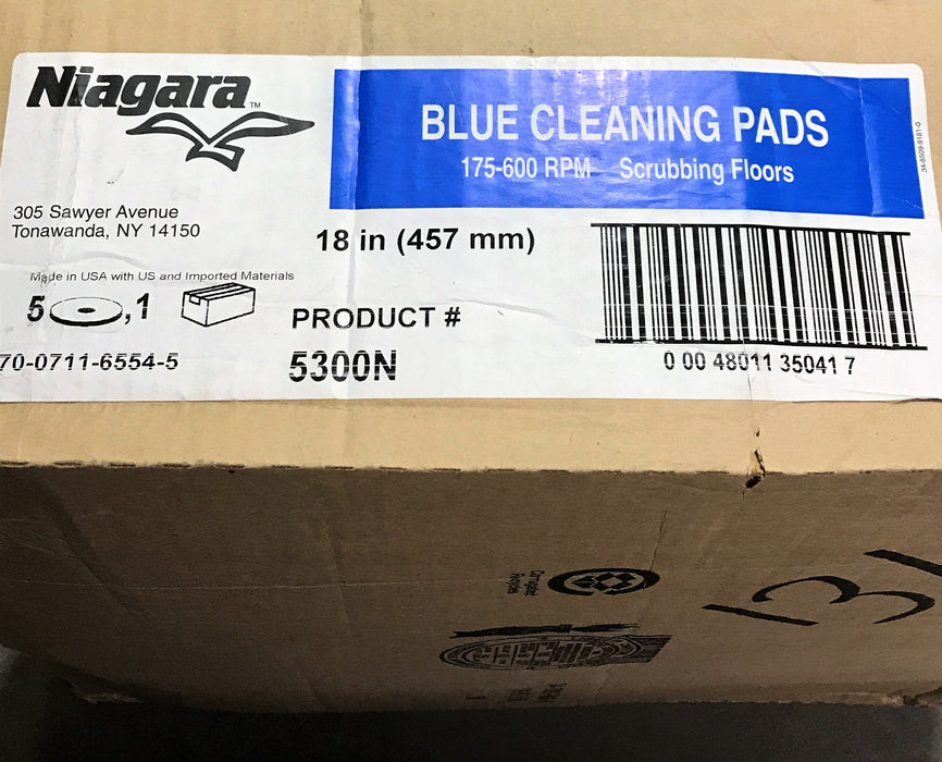 Niagara 18" Cleaning Pad 5300N [Lot of 5] NOS