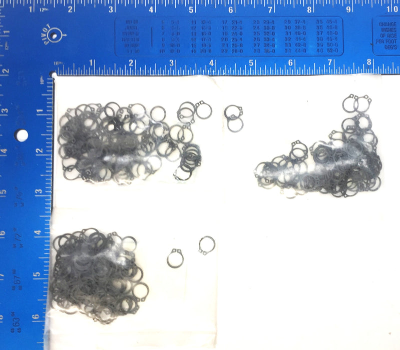 Unbranded 3/8" External Retaining Ring Pack #37 (100pcs) [Lot of 3] NOS