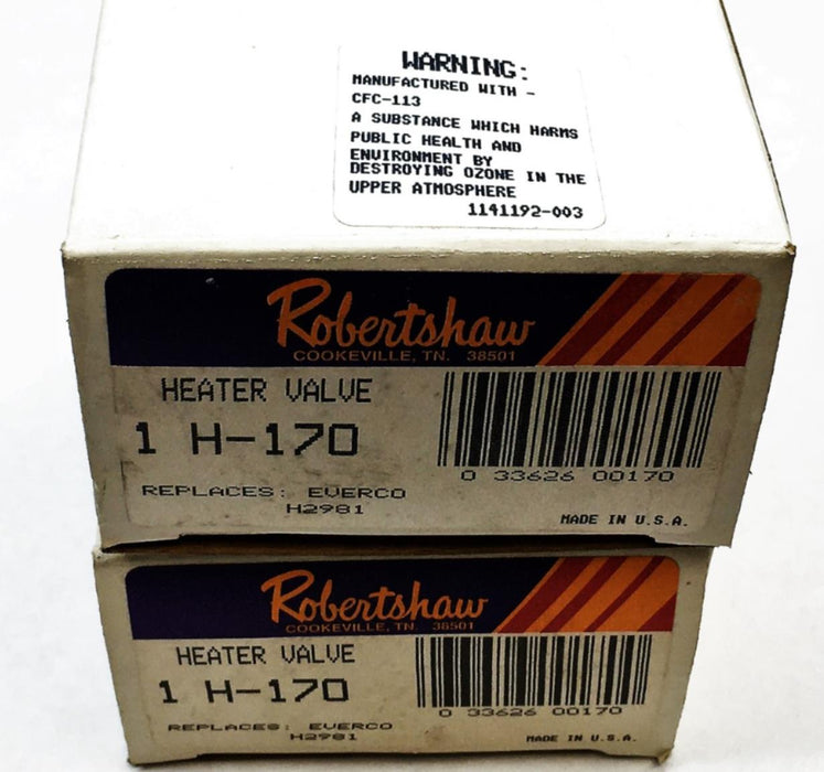 RobertShaw Heater Control Valve H-170 [Lot of 2] NOS