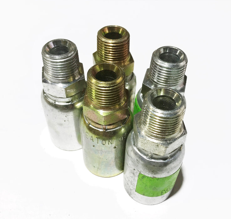Eaton Weatherhead Straight Hydraulic Hose Fitting 08U-106 [Lot of 5] NOS