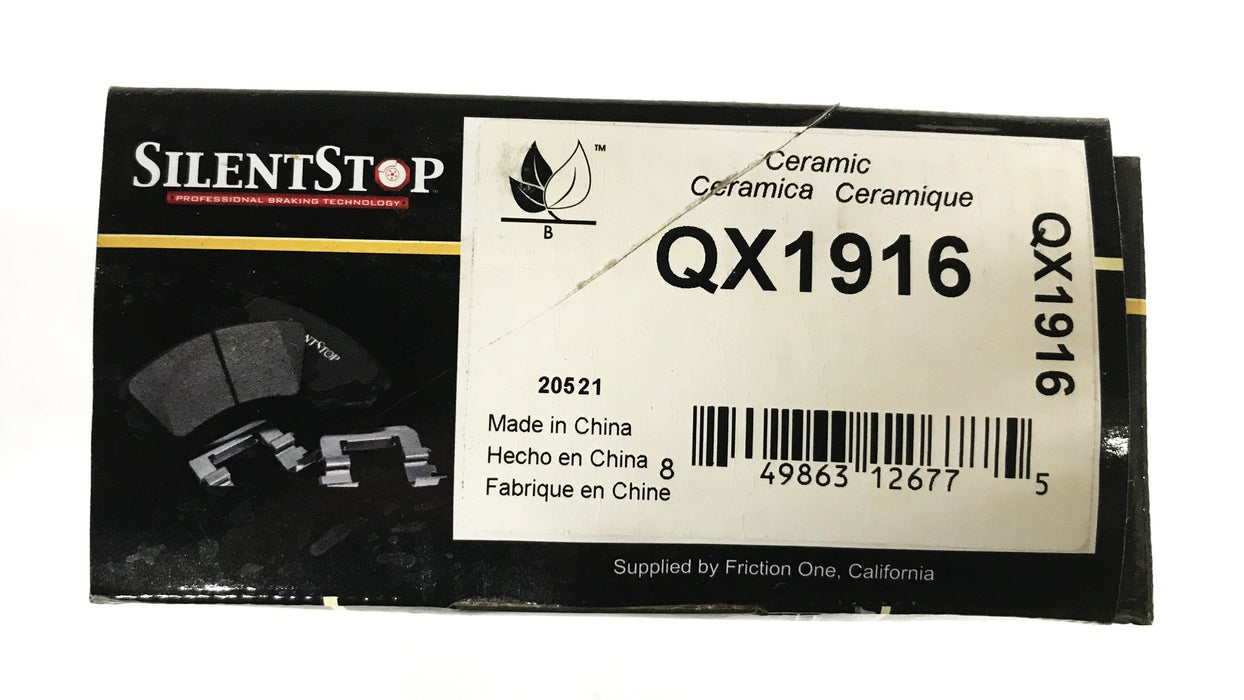 Silent Stop Semi-Metallic Brake Pad Kit QX1916 NOS