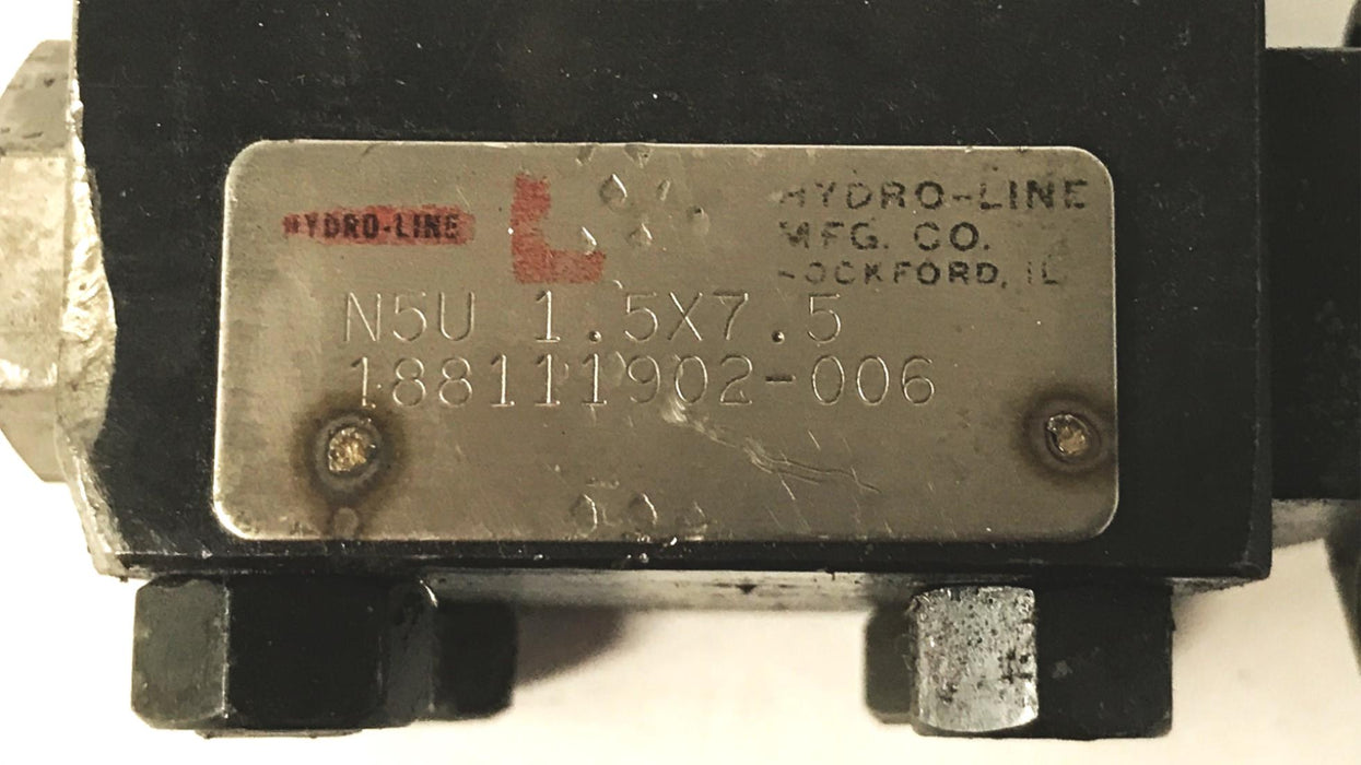 Eaton Hydraulic Cylinder N5U-1.5x7.5-188111902006 USED
