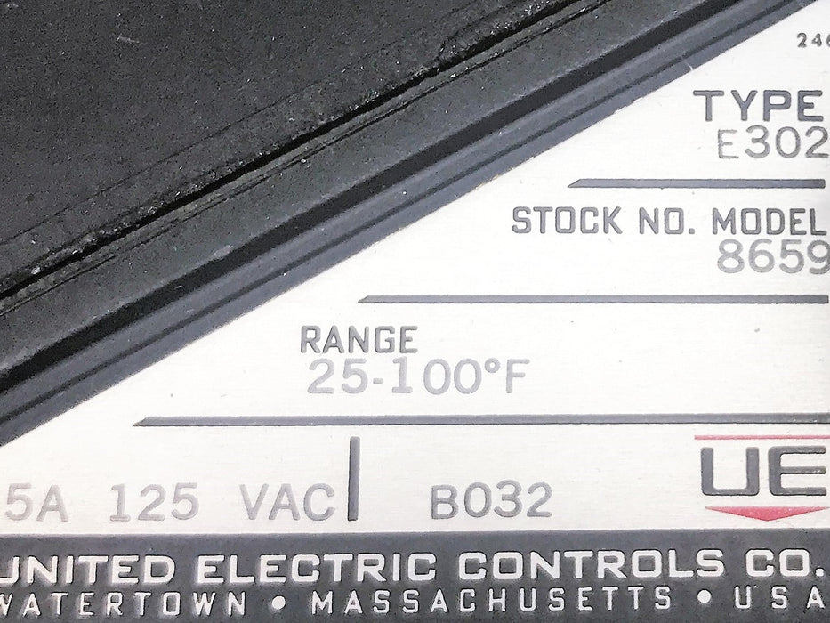 United Electrical Controls Temperature Controller E302-4BC-8659 (No Box) NOS