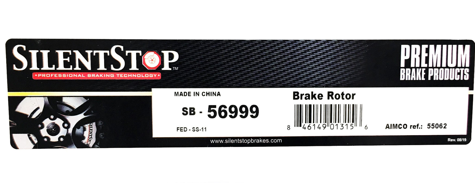 SilentStop Brake Rotor SB-56999 NOS