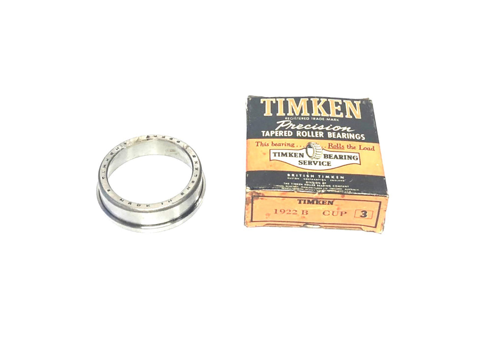 Timken Tapered Roller Bearing Cup 1922B NOS