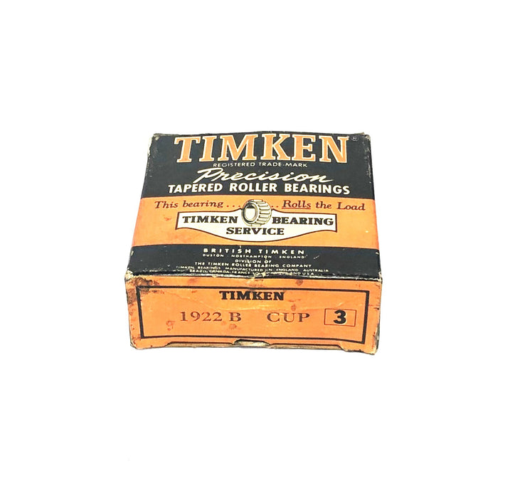 Timken Tapered Roller Bearing Cup 1922B NOS