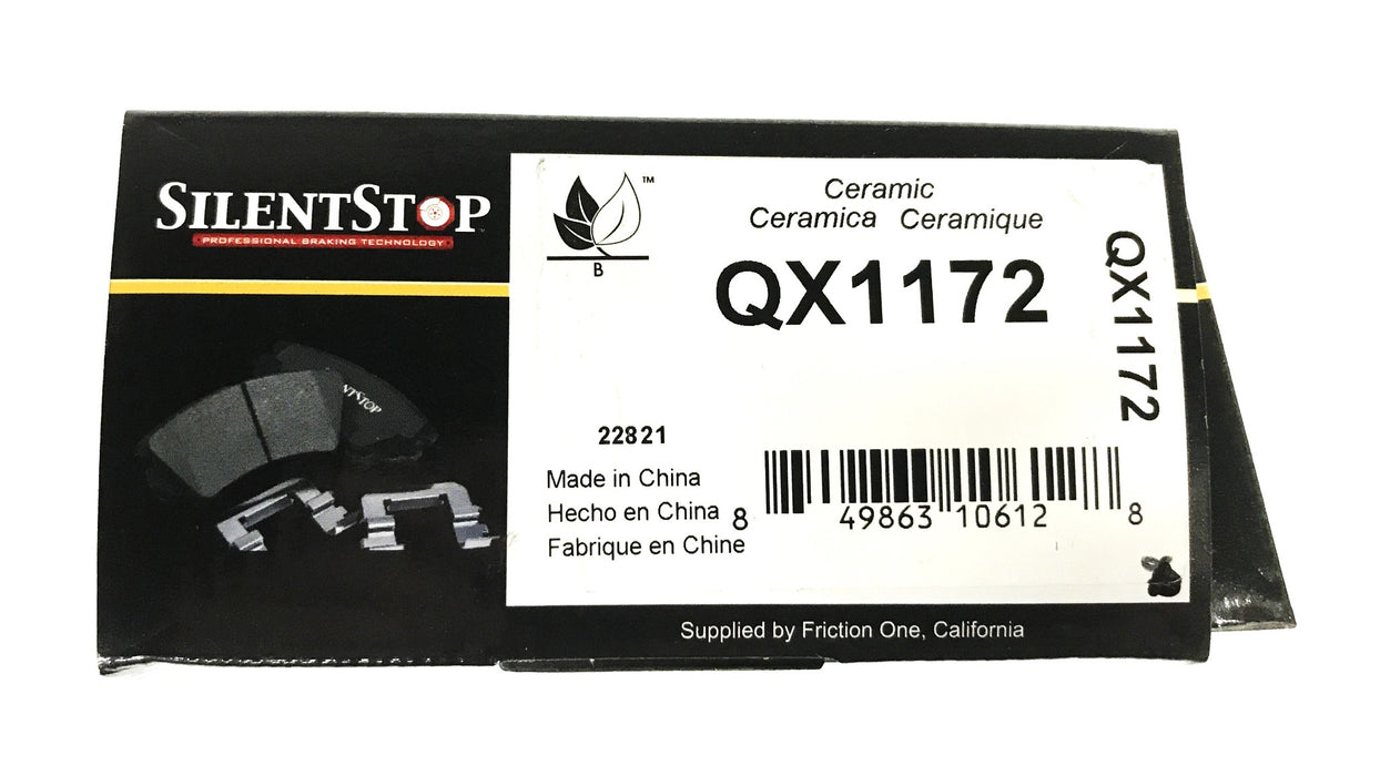 Silent Stop Semi-Metallic Brake Pad Kit QX1172 NOS