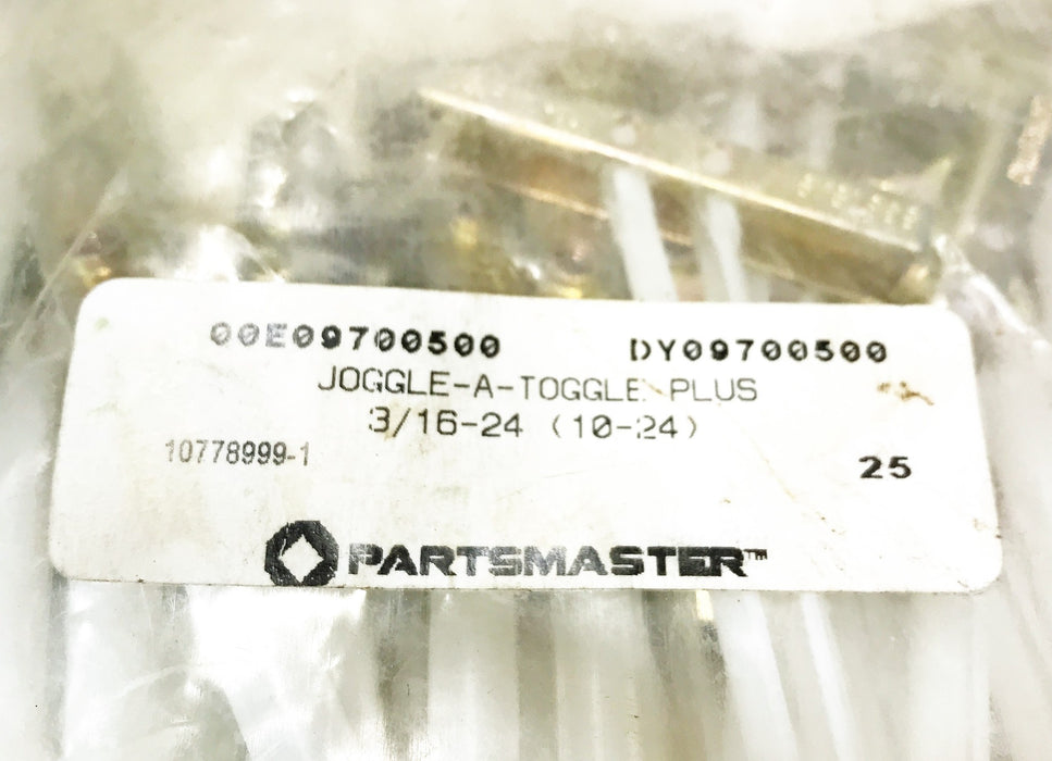 Partsmaster 3/16-24 (10-24) Joggle Wall Anchor DY09700500 [Lot of 10] NOS