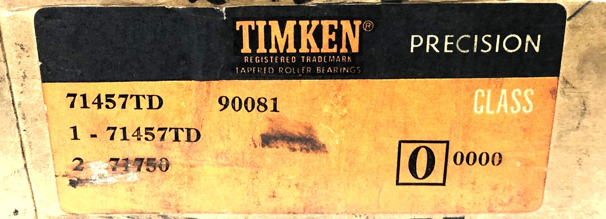 Timken Double Row Tapered Roller Bearing 71457TD/90081 (71457TD/71750) NOS