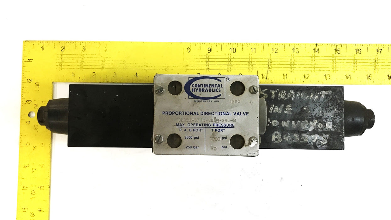 Continental Hydraulics Proportional Direction Valve EDO5M-3A1C-GB511-24L-B USED