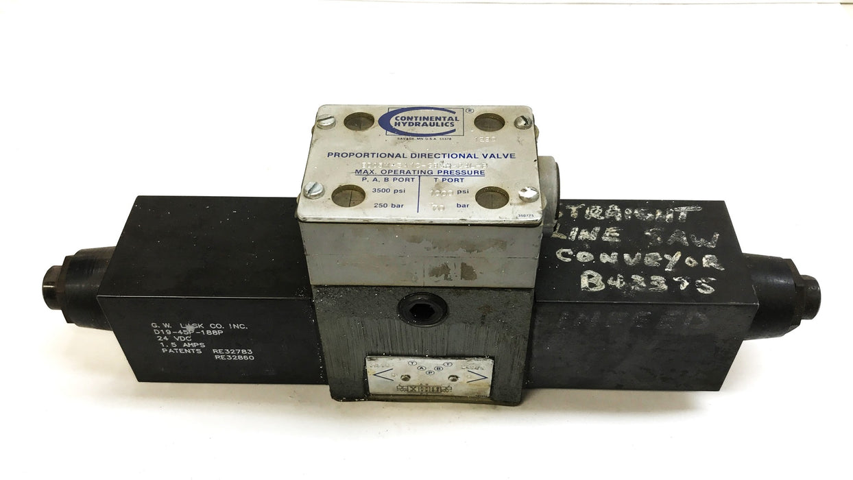 Continental Hydraulics Proportional Direction Valve EDO5M-3A1C-GB511-24L-B USED