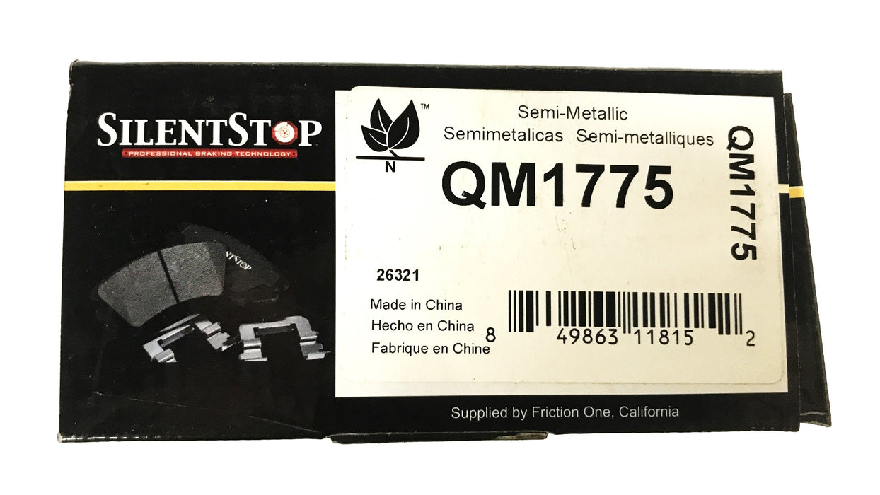 Silent Stop Semi-Metallic Brake Pad Kit QM1775 NOS