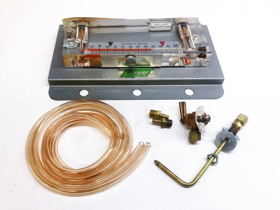 Dwyer Manometer Solid Plastic Stationary Gauge 201 NOS