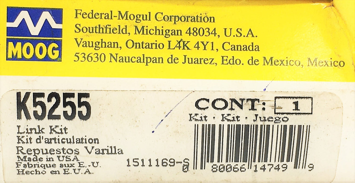 Moog Suspension Stabilizer Bar Link Kit K5255 NOS